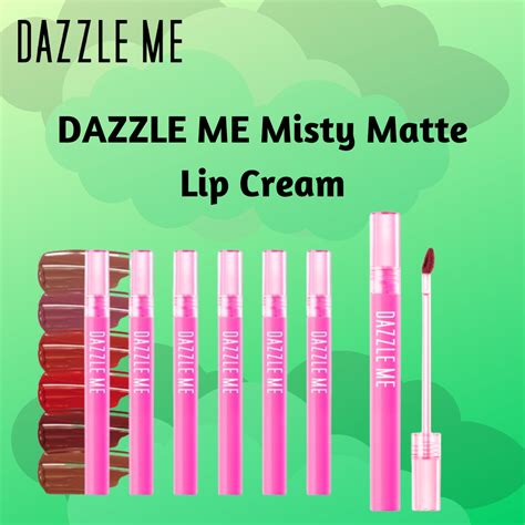 DAZZLE ME Misty Matte Lip Cream Silky Kiss Lip Matte Non Sticky 12