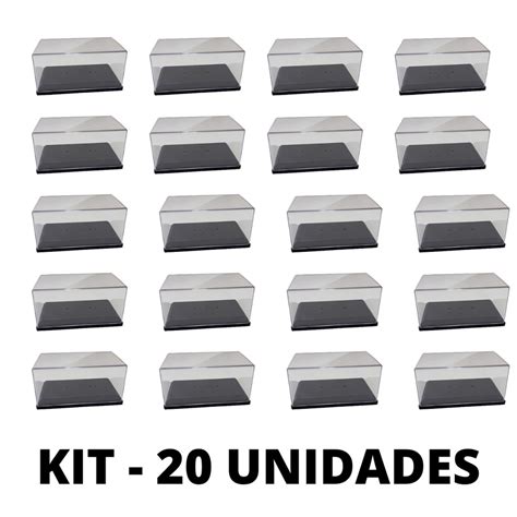 Caixa Acrilica Kit 20 Unidades Ideal Para Miniaturas Hot Wheels Escala 1 64 Shopee Brasil