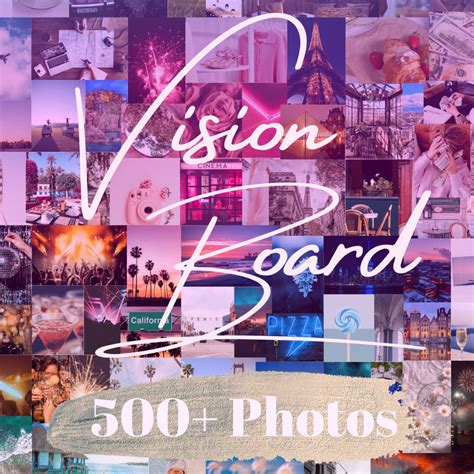 2024 Vision Board Template 500 Vision Board Printable Photos 60