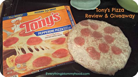 Tony's Pizza Review & Giveaway - ends 6/17 - Everything Mommyhood