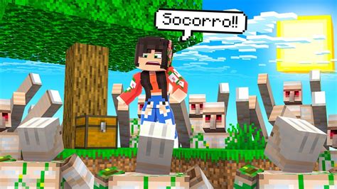 SOBREVIVA EM 1 BLOCO CONTRA OS GOLENS ASSASSINOS NO MINECRAFT YouTube