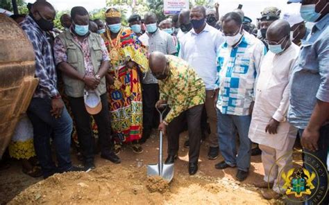 President Akufo Addo Cuts Sod For Dualisation Of Yendi Town Roads