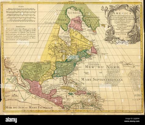 map north america georg friedrich lotter stock photo alamy