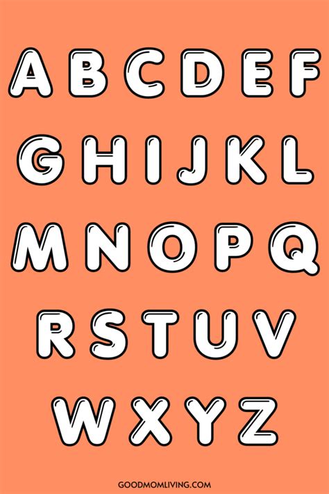 Bubble Alphabet Letters To Print 