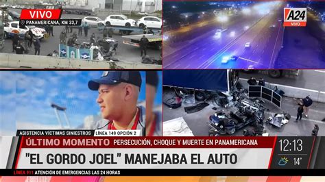 Persecución y choque fatal en la Panamericana quién era el conductor