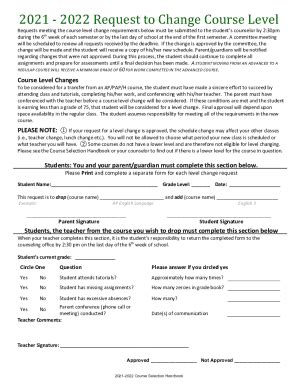 Fillable Online 2021 2022 Course Selection Worksheet For FRESHMEN YEAR