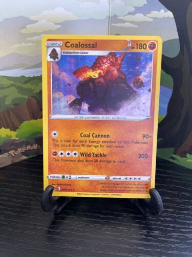 Coalossal Battle Styles Holo Rare Pokemon Card Tcg Lp