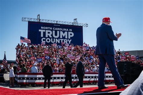 At A Rally In North Carolina Trump Avoids Topic A Mark Robinson The