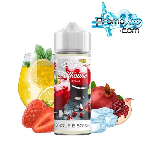 Bisous Bisous 100ml MILLÉSIME fraise pomme grenade