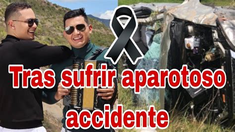 Muri Iv N Mindiola Cantante Vallenato Tras Sufrir Aparatoso Accidente