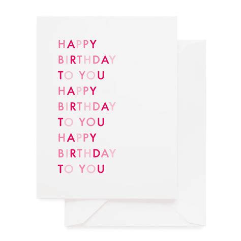 Happy Birthday To You Pink – Typo Market