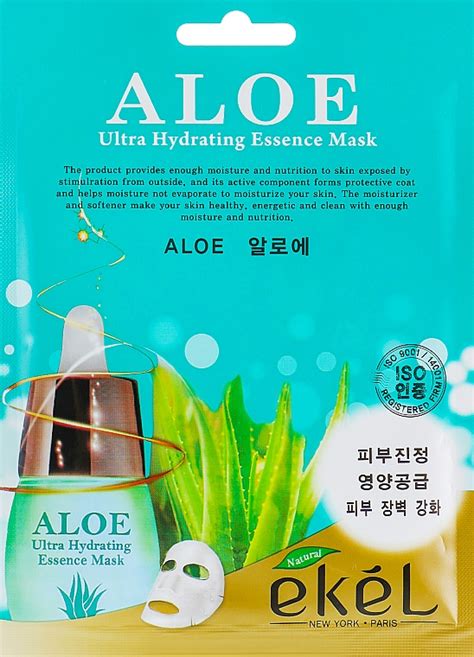 Mascarilla Facial De Tejido Hidratante Con Aloe Vera Ekel Aloe Ultra