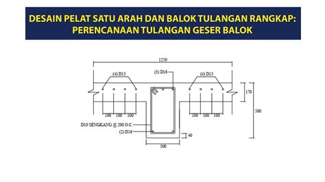 Perencanaan Tulangan Geser Balok Tulangan Rangkap Youtube