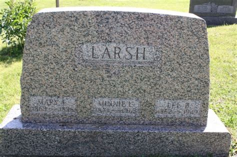 Mary E Jones Larsh 1863 1896 Mémorial Find a Grave