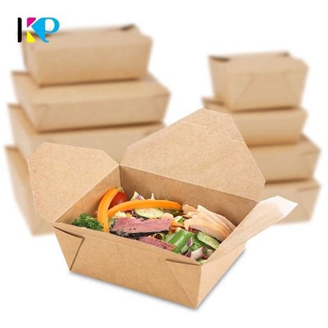 China Customized Kraft Paper Take Out Boxes Suppliers Manufacturers