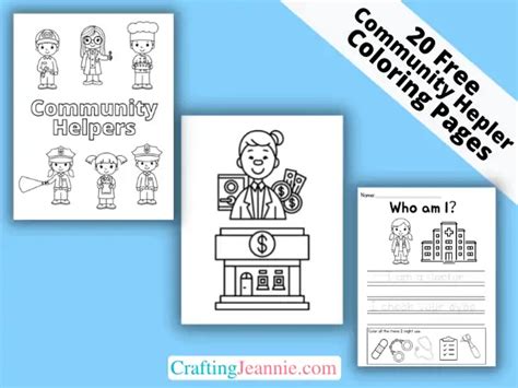 20 Community Helper Coloring Pages Free Printable