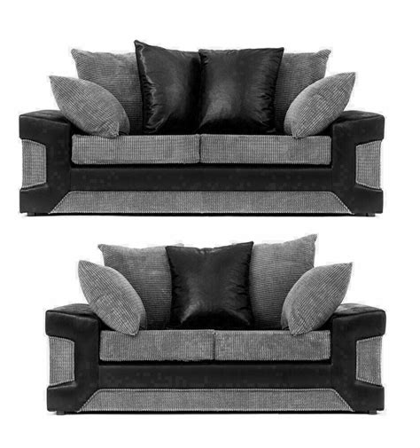 Large Dino Jumbo Cord 3 And 2 Seater Sofa Suite Corner Set