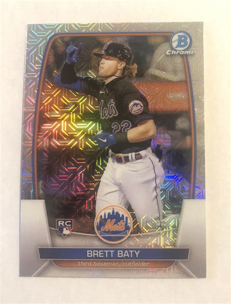 Brett Baty 2023 Bowman Chrome Mega Box Rookie 80 NY Mets RC EBay