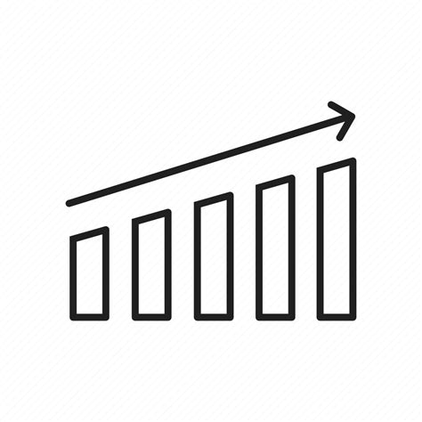 Bar Chart Bar Graph Growth Increase Line Graph Mixed Graph Trending Up Icon Download On