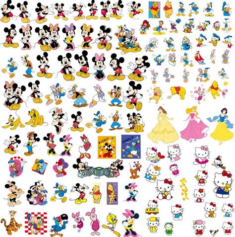 Disney cartoon clip art collection (94309) Free EPS Download / 4 Vector