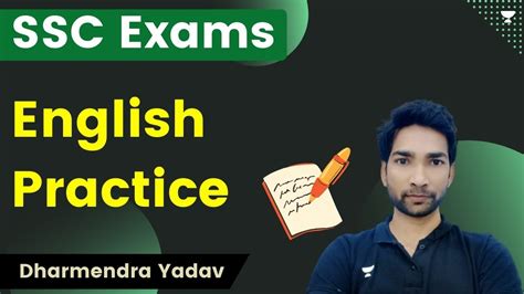 English Practice Ssc Exams Dharmendra Yadav Youtube