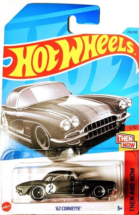 Hot Wheels Corvette Then And Now Car Toy Scale Grey Ages