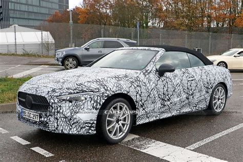 2023 Mercedes CLE Convertible Sheds A Little Cammo In Latest Test Run ...