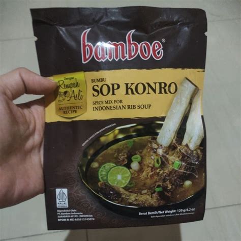 Jual Bamboe Premium Bumbu Sop Konro 120 Gram Shopee Indonesia