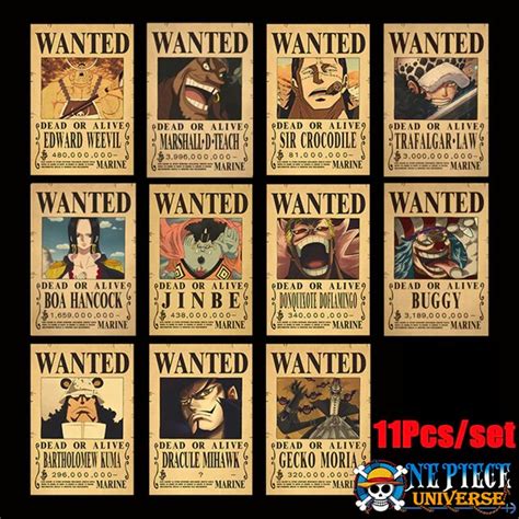 One Piece Wanted Posters Law