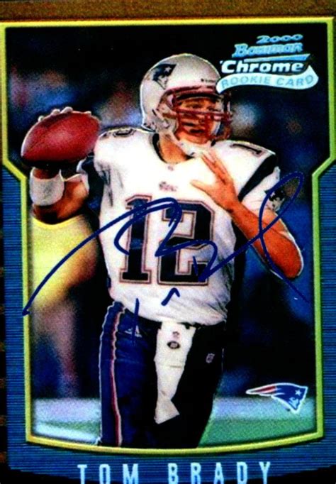 Tom Brady 2000 Bowman Chrome 236 Rookie Reprint Card With Etsy