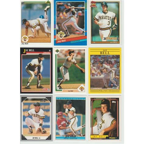 HUGE 65 Different JAY BELL Cards Lot 3 RC 1988 2003 Indians Pirates