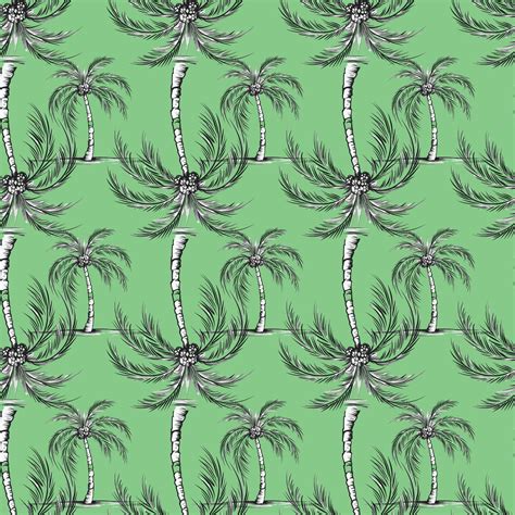 Palm Trees In Vietnam Seamless Pattern Design Vector Art At