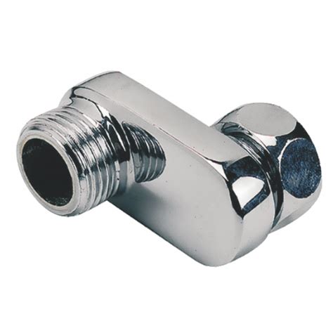 RACCORD LAITON CHROME CONTRE COUDE EXTRA PLAT EXCENTRE 25 MALE ECROU