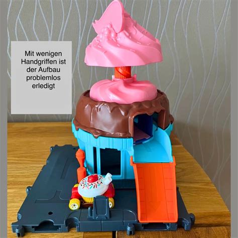 Hot Wheels City Pista De Brinquedo Sorveteria Carrinho Em Escala Aqui Tem Pechincha