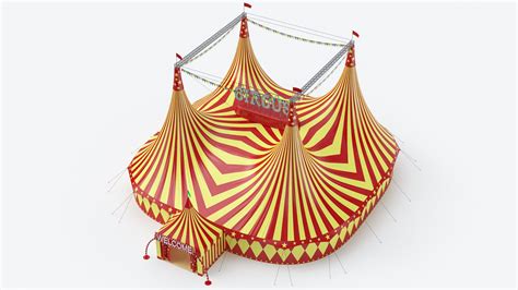 3D Exterior And Interior Circus Tent 04 - TurboSquid 2078893