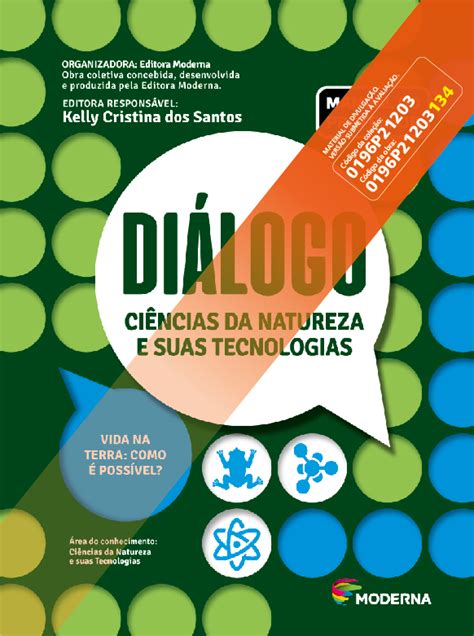 Diálogo Ciências da Natureza e suas Tecnologias PNLD Moderna