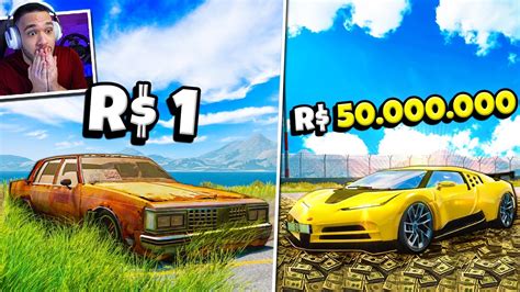 A CADA BATIDA O CARRO FICA MAIS CARO BeamNG Drive YouTube