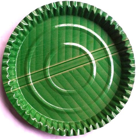 Disposable Green Kalapata Salpata Paper Plate For Event And