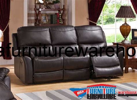 Pisa Top Grain Leather Reclining Sofa