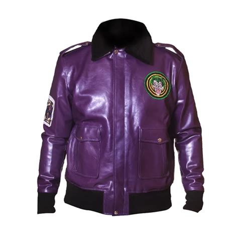 Batman Joker Goon Purple Bomber Jacket Jacketstown