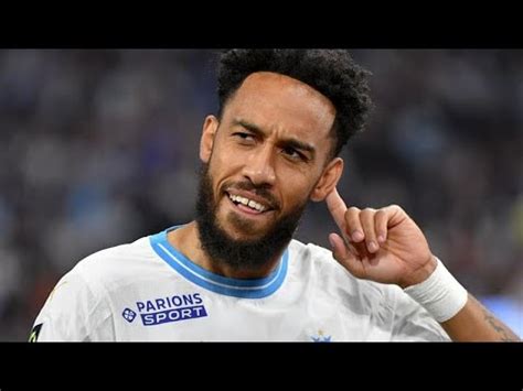 Om Vs Lens Aubameyang Porte Encore Lom Youtube