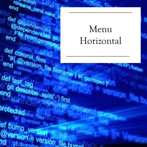 Como Criar Um Menu Horizontal Em Html E Css