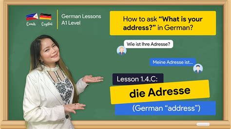 German A L D How To Ask What Is Your Address In German