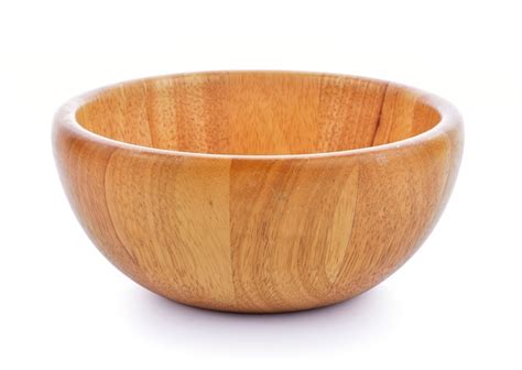 Premium Photo Wood Bowl Isolated