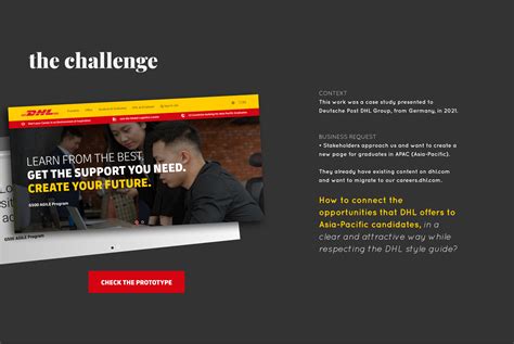 Dhl Careers Page Ux Ui Aline Pagnossin