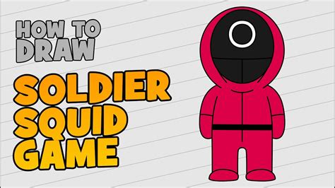 How To Draw Squid Game Characters Soldier Youtube