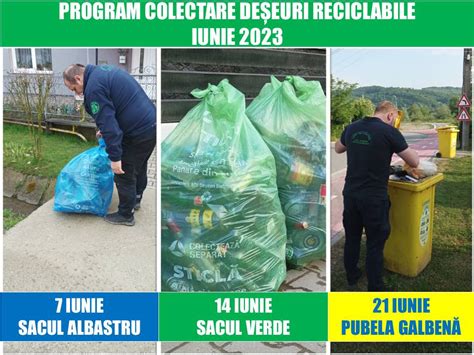 Programul De Colectare A De Eurilor Reciclabile Pentru Luna Iunie N