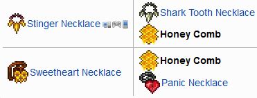 Weapons & Equip - Further Combination for Honeycomb, Panic Necklace ...