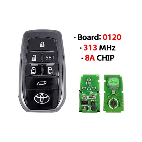 6 Button Smart Key 313mhz 8A Chip Board 0120 Keyless Go For T Oyota