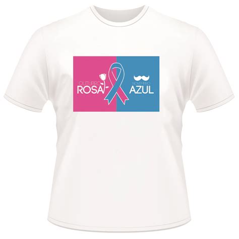 Camiseta Outubro Rosa E Novembro Azul Elo Produtos Especiais